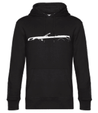 'Mercedes SL R231' Silhouette - Sudadera con capucha premium unisex - Negro - delante