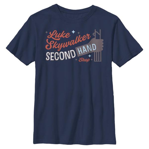 Aperçu: Star Wars - Luke Skywalker Second Hand Luke - Enfant T-shirt - Bleu marine - Devant