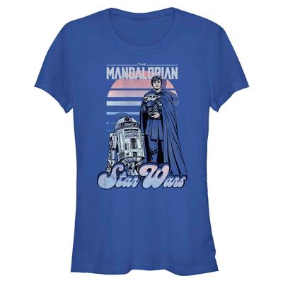 Star Wars - The Mandalorian - Luke Skywalker A Boy And His Droid - Femme T-shirt - Bleu royal - Devant
