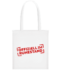 Offiziell im Ruhestand · Stofftasche
