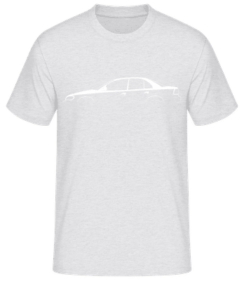 'Opel Omega (B2)' Silhouette - T-shirt standard Homme - Gris chiné - Devant