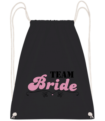 Team Bride - Sac à dos Drawstring - Noir - Devant