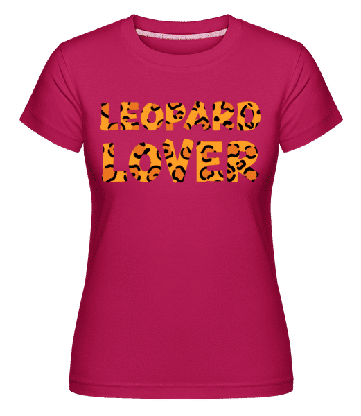 Preview: Leopard Lover -  Shirtinator Women's T-Shirt - Magenta - Front
