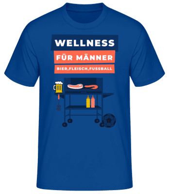 Wellness Für Männer - Männer Basic T-Shirt - Royalblau - Vorne