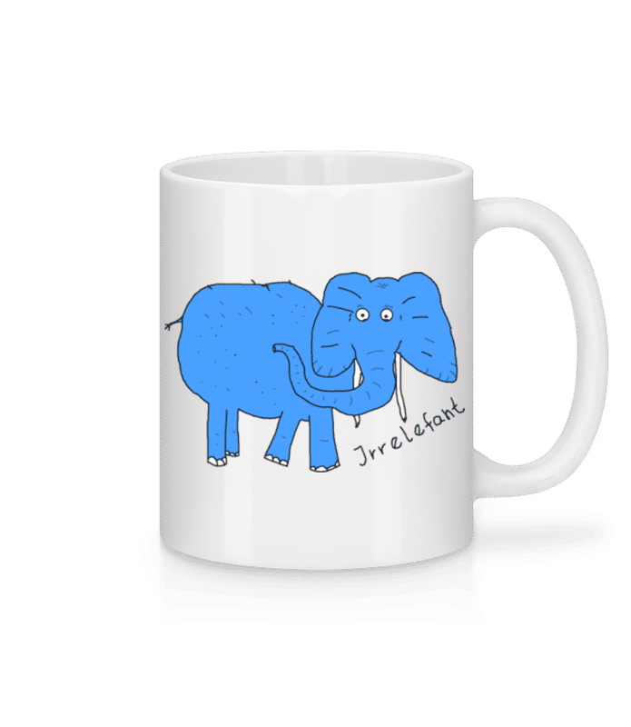Vorschau: Irrelefant - Tasse - Weiß - Vorne
