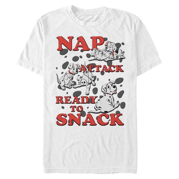 Vorschau: Disney Classics - 101 Dalmatiner - Skupina Nap Attack Snack Pups - Männer T-Shirt - Weiß - Vorne