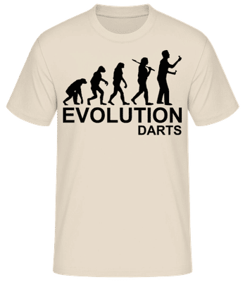 Šipky evoluce - Pánské basic tričko - Krémová - Napřed