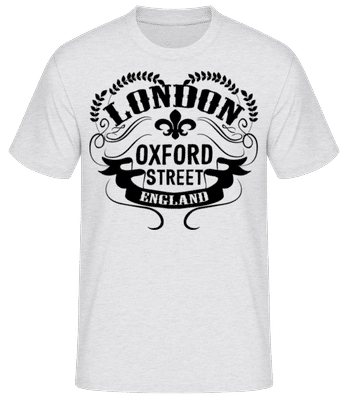 London England Icon - Camiseta básica para hombre - Gris moteado - delante