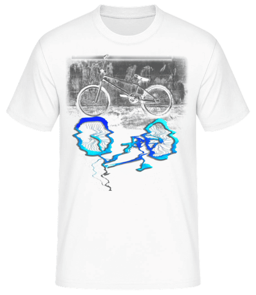 Aperçu: Flaque De Vélo - T-shirt standard Homme - Blanc - Devant