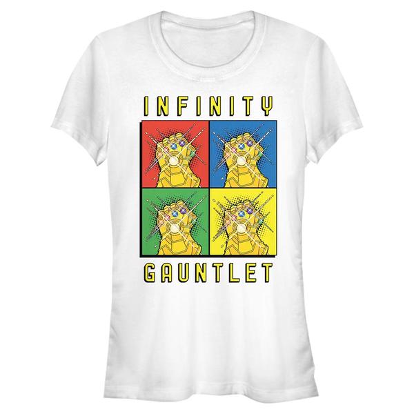 Aperçu: Marvel - Avengers - Gauntlet Warhol - Femme T-shirt - Blanc - Devant