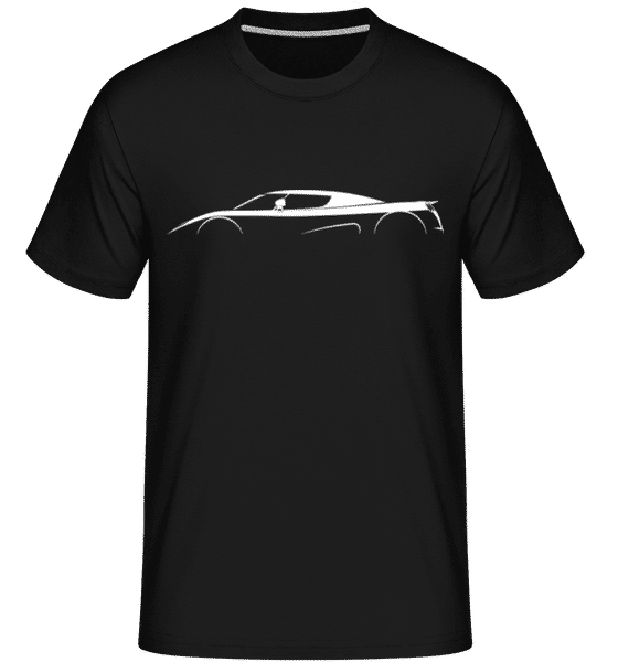 Aperçu: 'Koenigsegg CC8S' Silhouette -  T-Shirt Shirtinator homme - Noir - Devant