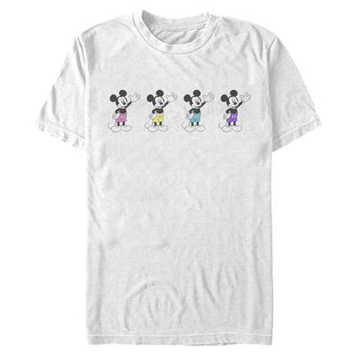 Disney - Mickey Mouse - Mickey Mouse Neon Pants - Men's T-Shirt - White - Front