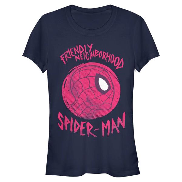 Aperçu: Marvel - Avengers - Spider-Man Friendly - Femme T-shirt - Bleu marine - Devant
