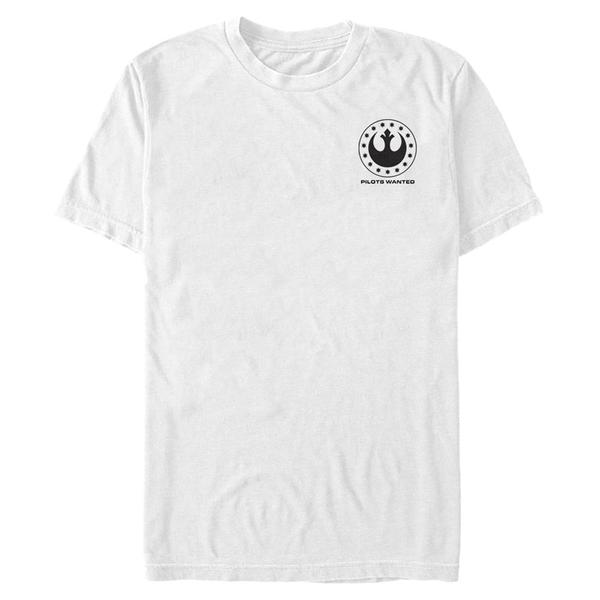 Aperçu: Star Wars - Squadrons - Logo Rebel - Homme T-shirt - Blanc - Devant