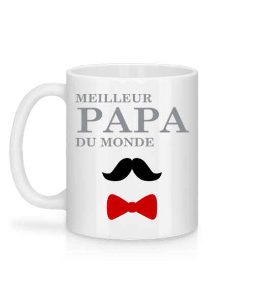 Aperçu: Meilleur Papa Du Monde - Mug en céramique blanc - Blanc - Derrière