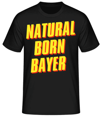 Natural Born Bayer - Pánské basic tričko - Černá - Napřed