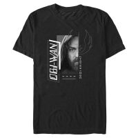 Star Wars - Obi-Wan Kenobi - Obi-Wan Kenobi Jedi Knight Portrait - Men's T-Shirt - Black - Front