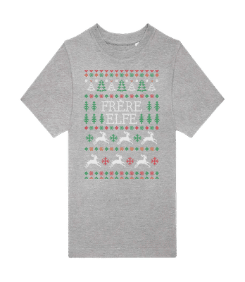 Frère Elfe - T-shirt homme B&C - Gris chiné - Devant