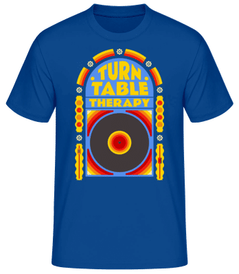 Turntable Therapy - Men's Basic T-Shirt - Royal blue - Front