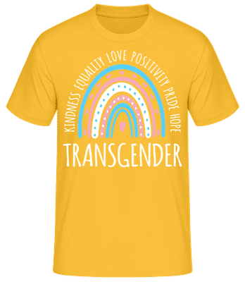 LGBTQ Transgender - T-shirt standard Homme - Jaune doré - Devant