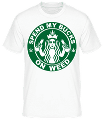 Spend My Bucks On Weed · Men's Basic T-Shirt