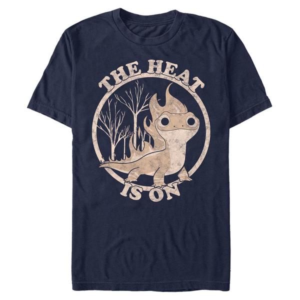 Aperçu: Disney - La Reine des neiges - Salamander Heat Is On - Homme T-shirt - Bleu marine - Devant
