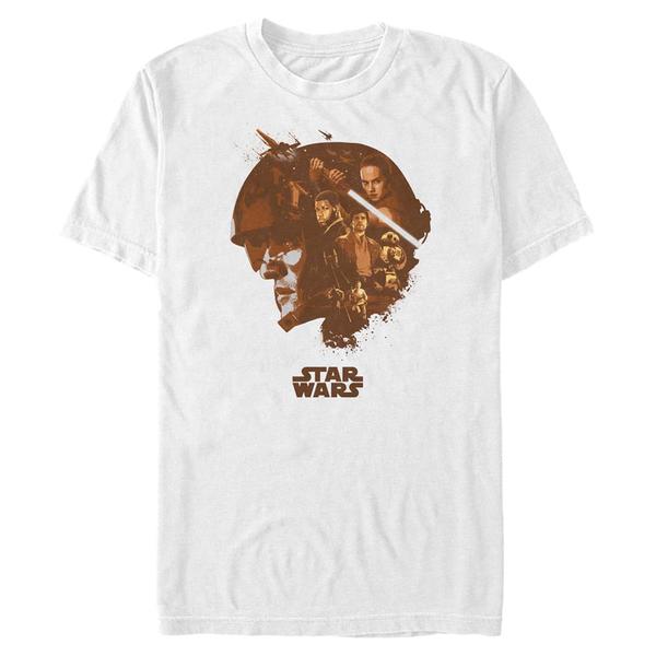 Aperçu: Star Wars - Le Réveil de la Force - Skupina Poe Head Fill - Homme T-shirt - Blanc - Devant