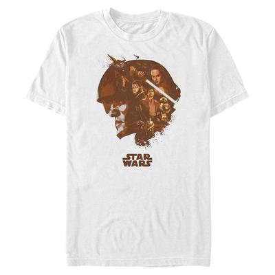 Star Wars - Episode 7 - Skupina Poe Head Fill - Men's T-Shirt - White - Front