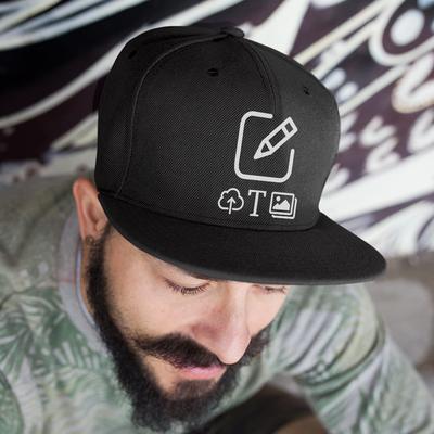 Casquette snapback - Noir