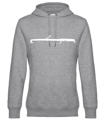 'Mustang Convertible 1964' Silhouette - Unisex Premium Hoodie - Heather grey - Front