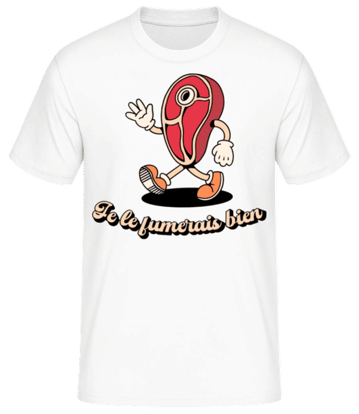 Aperçu: Je Le Fumerais Bien - T-shirt standard Homme - Blanc - Devant