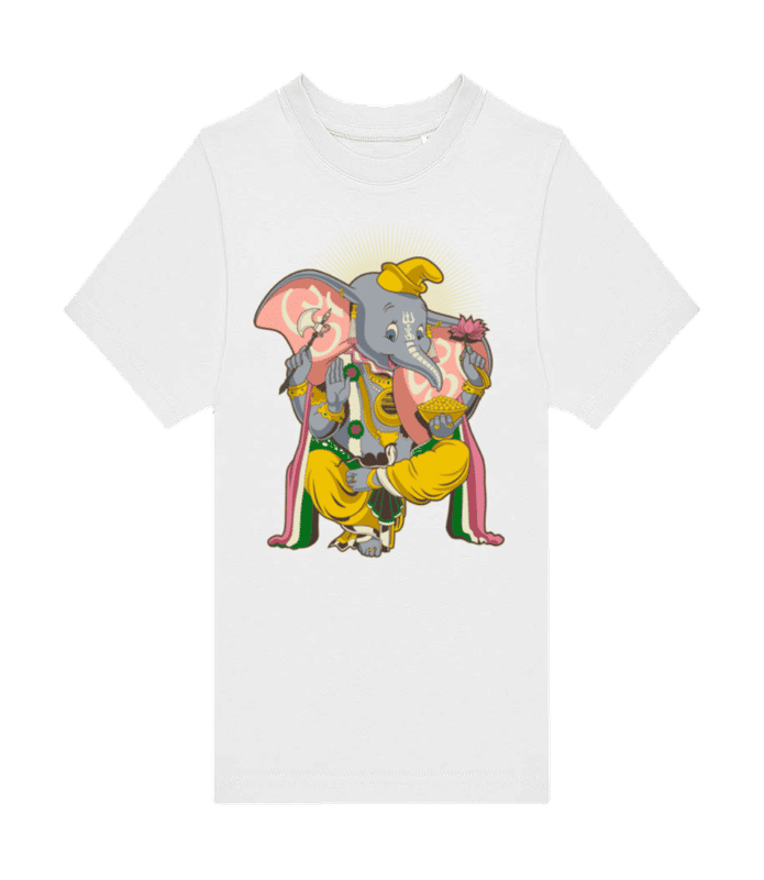 Aperçu: Petit Ganesh - T-shirt homme B&C - Blanc - Devant