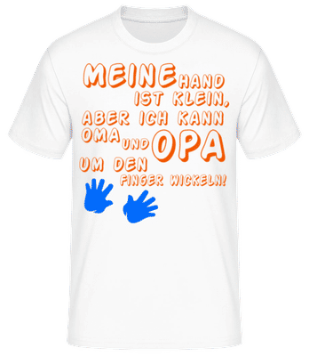 Oma Und Opa Lieben Mich - Männer Basic T-Shirt - Weiß - Vorne