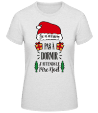 Je N'arrive Pas À Dormir - T-shirt standard Femme - Gris chiné - Devant