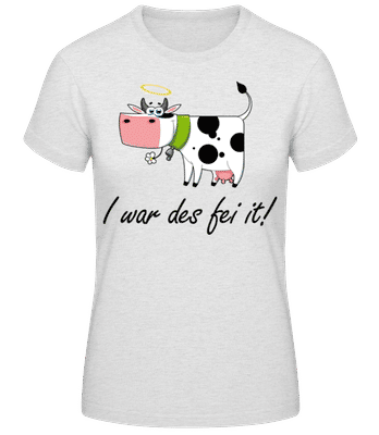 I War Des Fei It - Frauen Basic T-Shirt - Grau meliert - Vorne