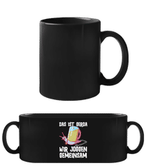 Das ist Gerda wir joggen · Schwarze Tasse