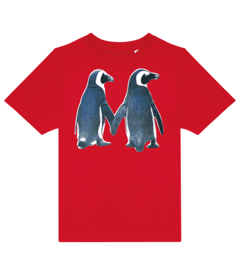 Couple de pingouins de retour - T-shirt homme B&C - Rouge - Devant
