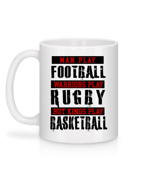 Aperçu: Kings Play Basketball - Mug en céramique blanc - Blanc - Derrière
