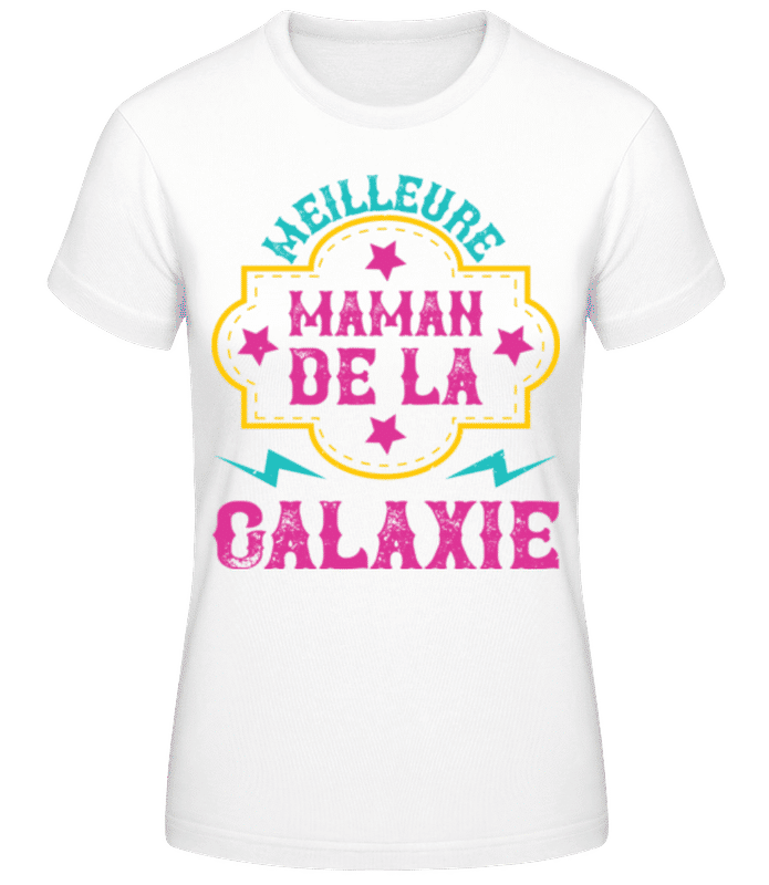 Aperçu: Meilleure Maman De La Galaxie - T-shirt standard Femme - Blanc - Devant