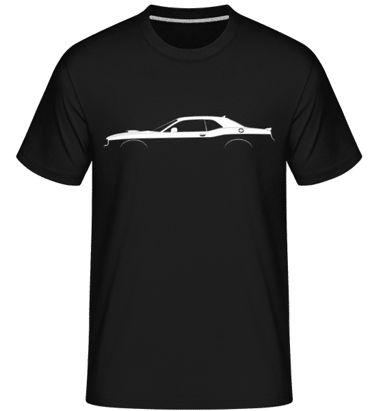 Aperçu: 'Dodge Challenger 392 SPS' Silhouette -  T-Shirt Shirtinator homme - Noir - Devant