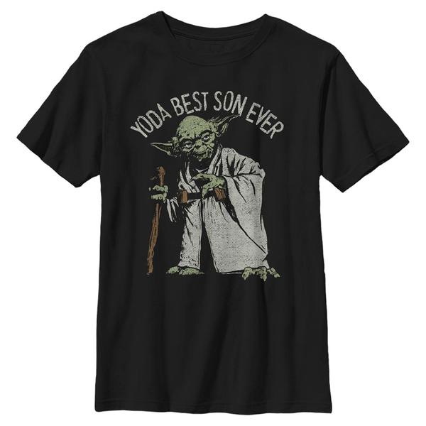 Aperçu: Star Wars - Yoda Green Son - Family - Enfant T-shirt - Noir - Devant