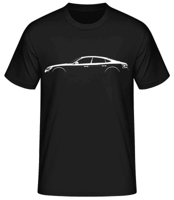 'Audi e-Tron GT' silhouette - Men's Basic T-Shirt - Black - Front
