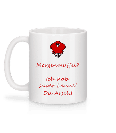 Morgenmuffel - Tasse - Weiß - Hinten