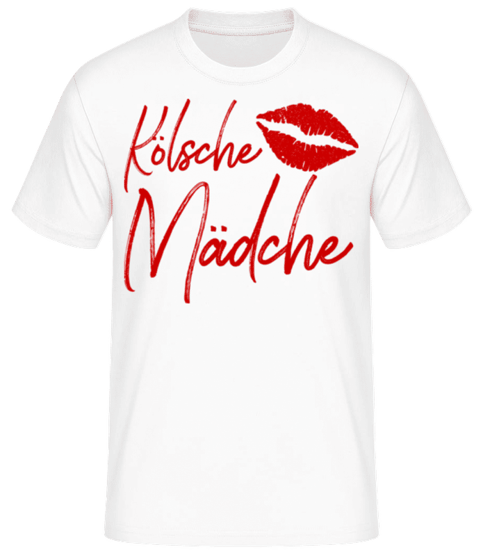 Vorschau: Kölsche Mädchen - Männer Basic T-Shirt - Weiß - Vorne