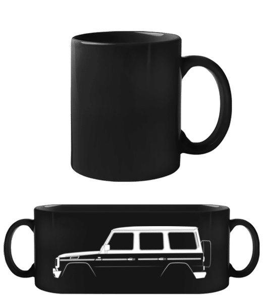 Aperçu: 'Mercedes G W463' Silhouette - Tasse Noire - Noir - Devant