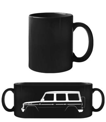 'Mercedes G W463' Silhouette - Black Mug - Black - Front