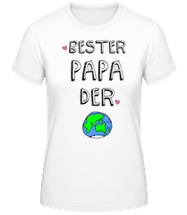 Bester Papa Der Welt Planet · Frauen T-Shirt B&C