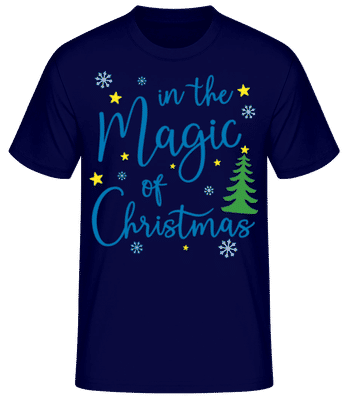 In The Magic Of Christmas - Pánske basic tričko - Namornícka modrá - Predné