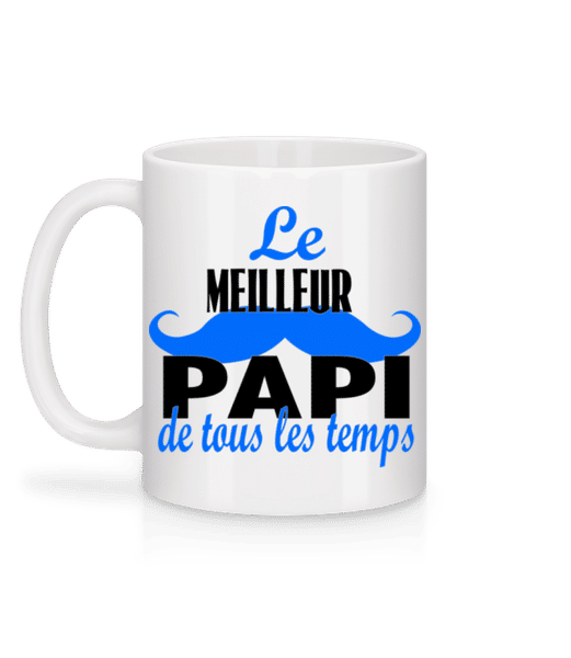 Aperçu: Le Meilleur Papi - Mug en céramique blanc - Blanc - Derrière