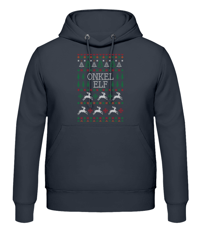 Vorschau: Onkel Elf - Männer Hoodie - Anthrazit - Vorne